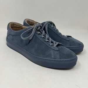 KOIO Suede Sneakers US Men's Size 8 Shoes Capri‎ Avio Blue Leather Lace Up Italy